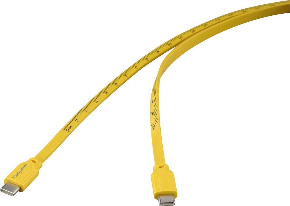 Renkforce RF-6721074 câble USB USB 2.0 1 m USB C Jaune - Renkforce