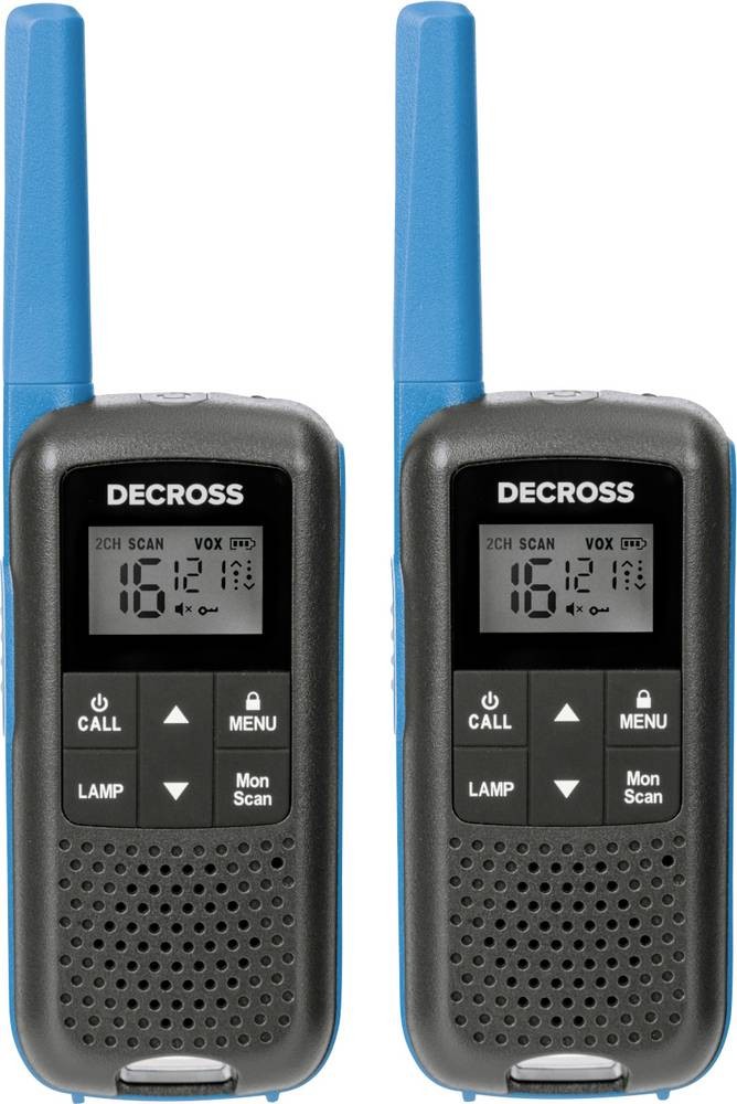 DECROSS DC63 Blau 2er-Set DC6314104302000 PMR-Handfunkgerät