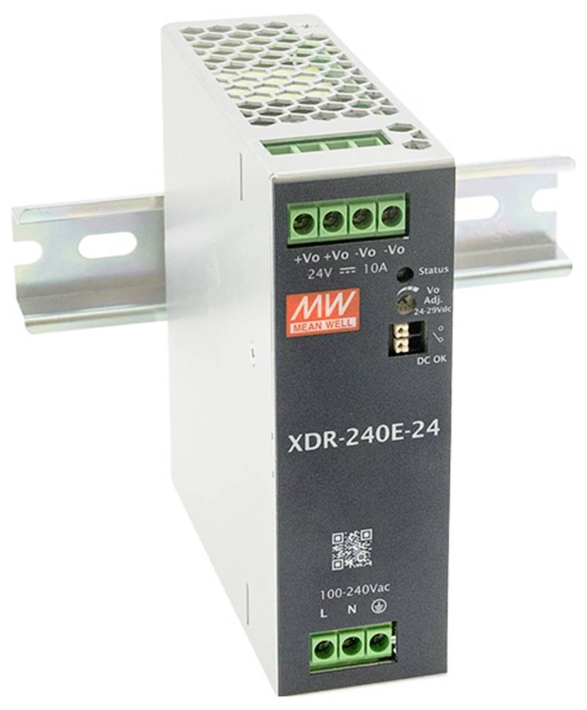 MEAN WELL MW XDR-240E-24 Hutschienen-home charger (DIN-Rail) 24V 10A
