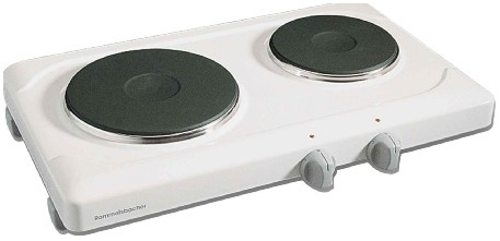 Rommelsbacher THS 2015 hob White Countertop Sealed plate 2 zone(s) -