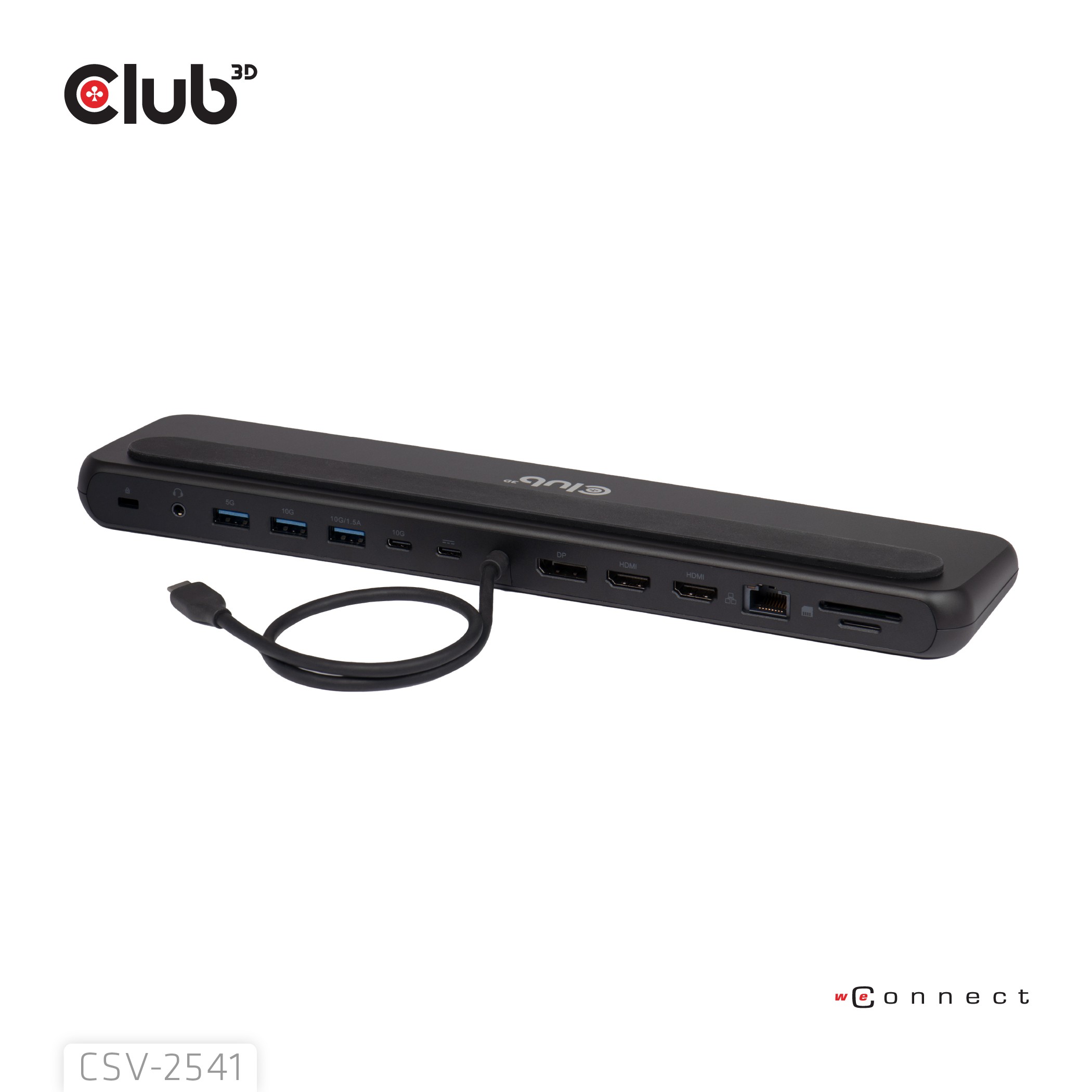 Club3D USB-C 12in1-Dock >DP1.4/2xHDMI/2xUSB-C/ 8K30Hz PD100W retail