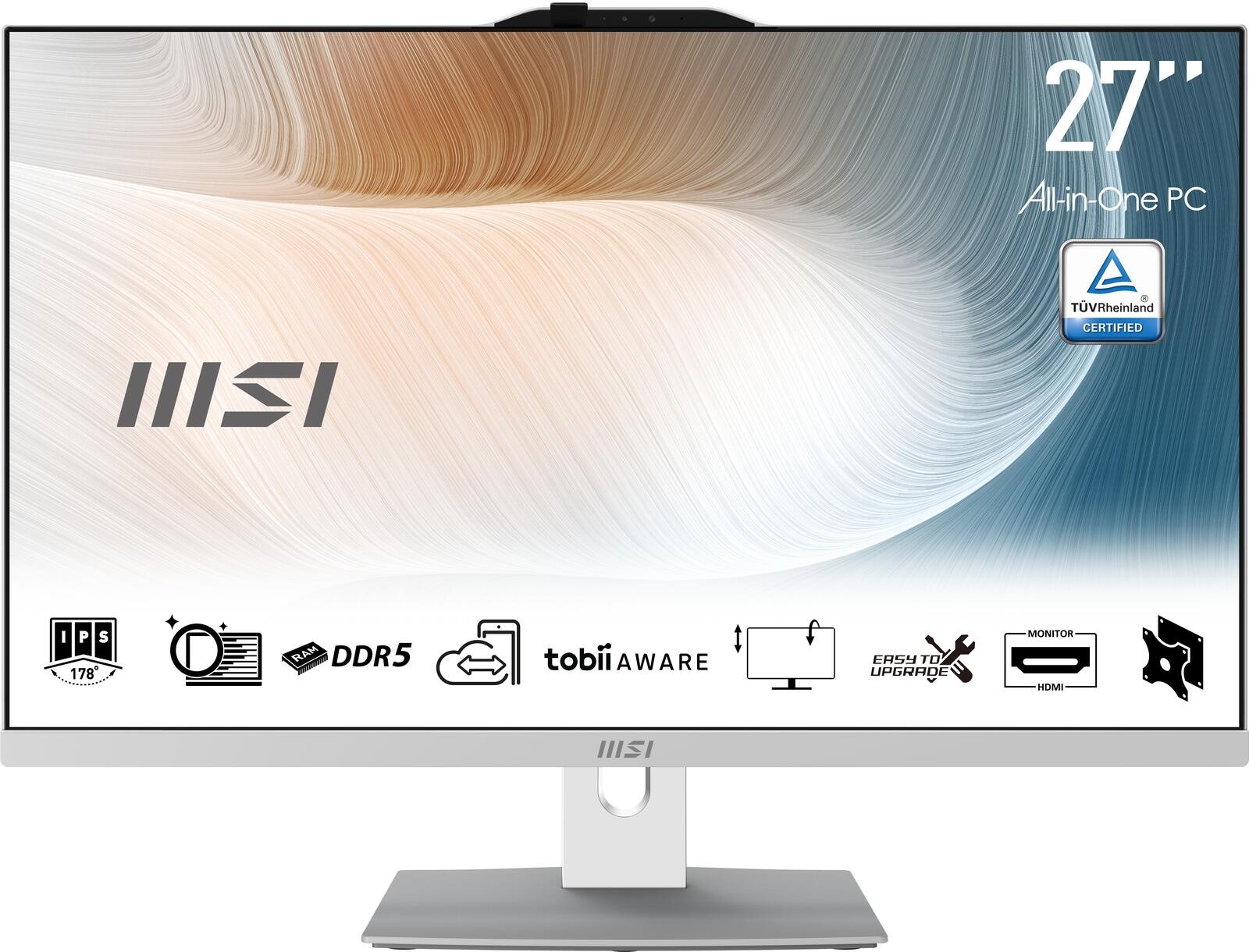 AIO MSI Modern AM272P 1M 27 Core7 150U/16GB/512SSD W11 Home white