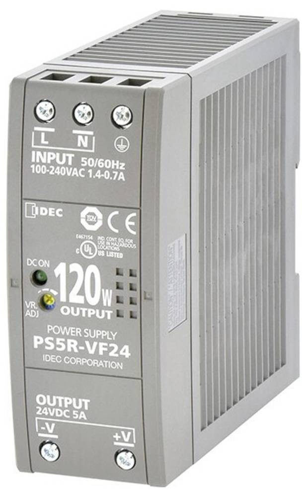 IDEC PS5R Switched Mode DIN Rail Power Supply, 85 - 264 V ac / 100 -