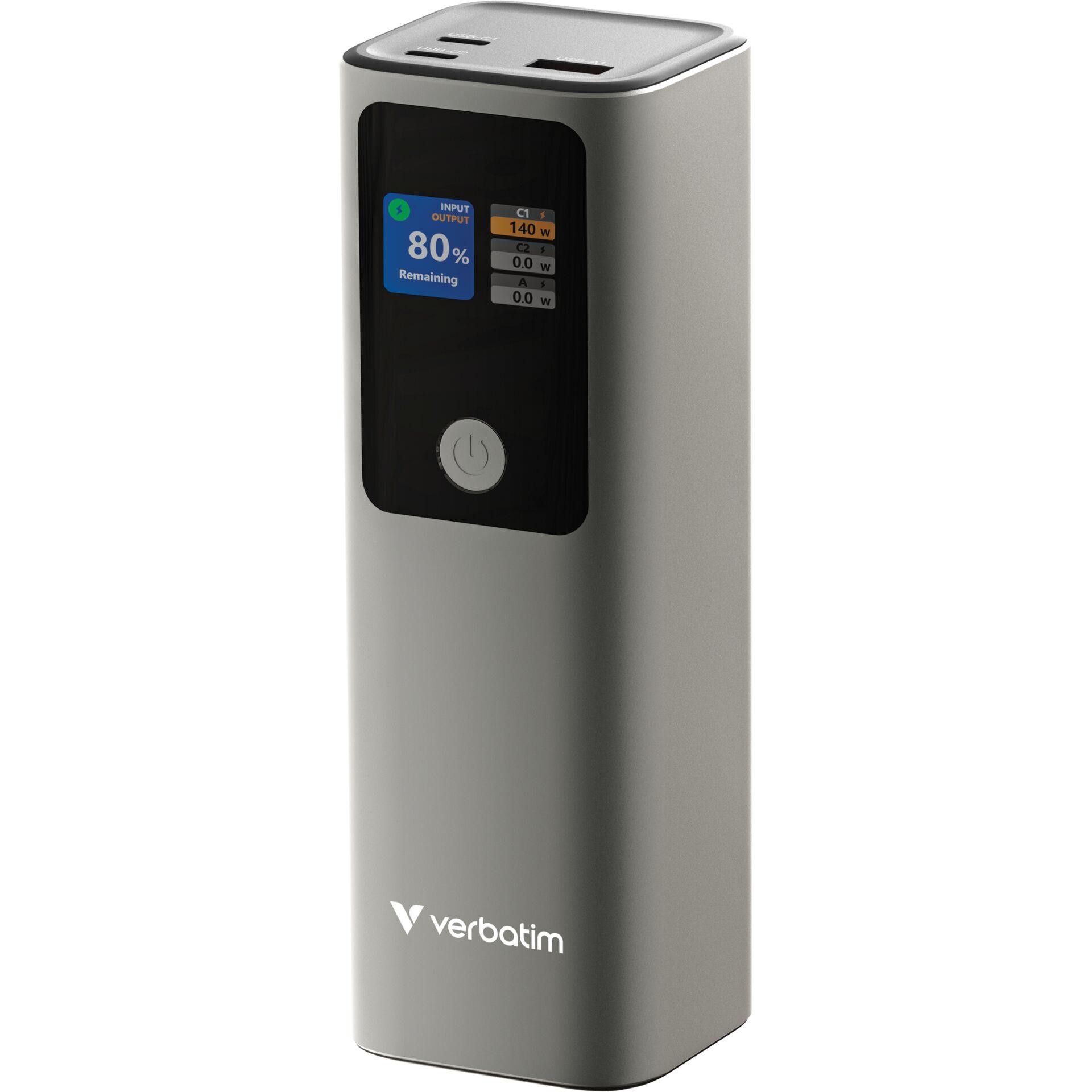 Verbatim Charge ́n ́ Go Powerbank QC 3.0 Grau
