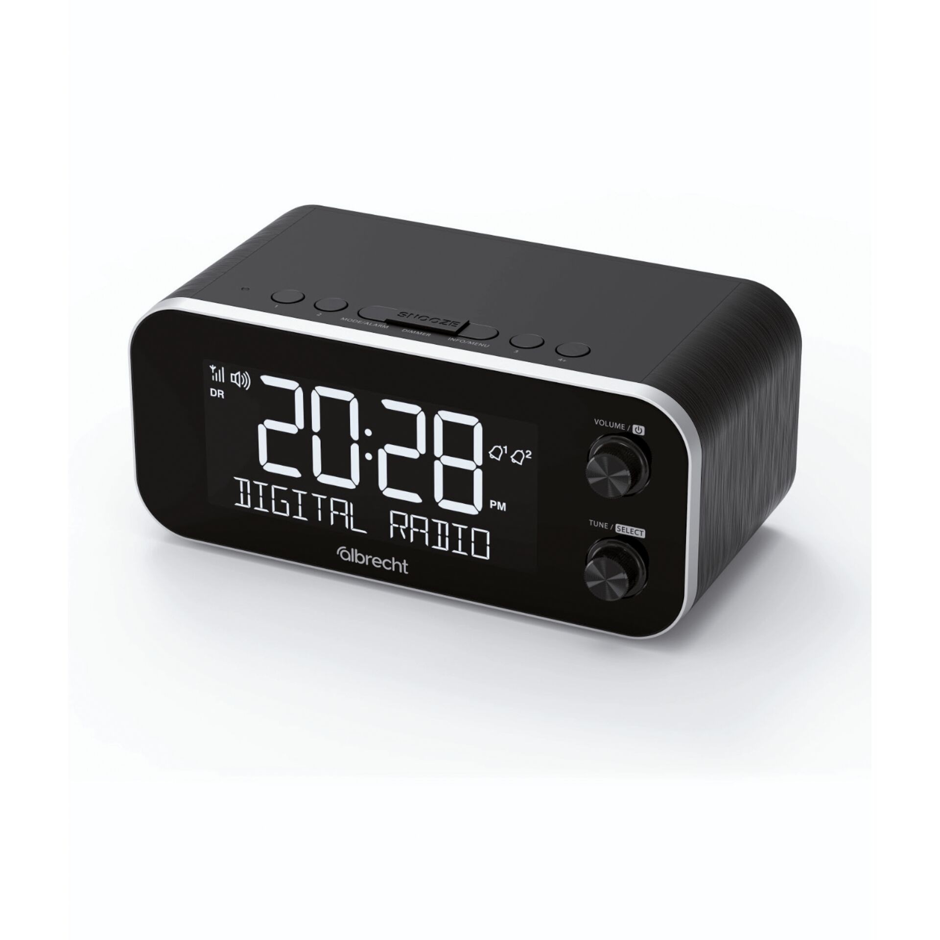 Albrecht DR 455 Radioalarm clock DAB+, UKW Weckfunktion black