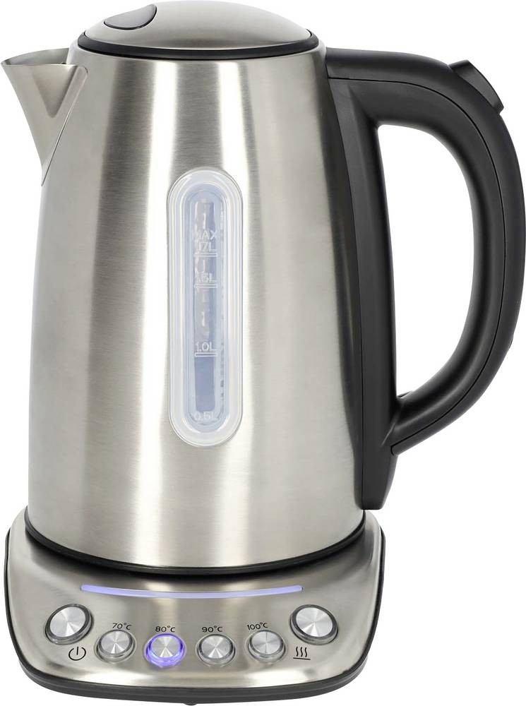Nedis KAWK8000WIFI electric kettle 1.7 L 2200 W Stainless steel -