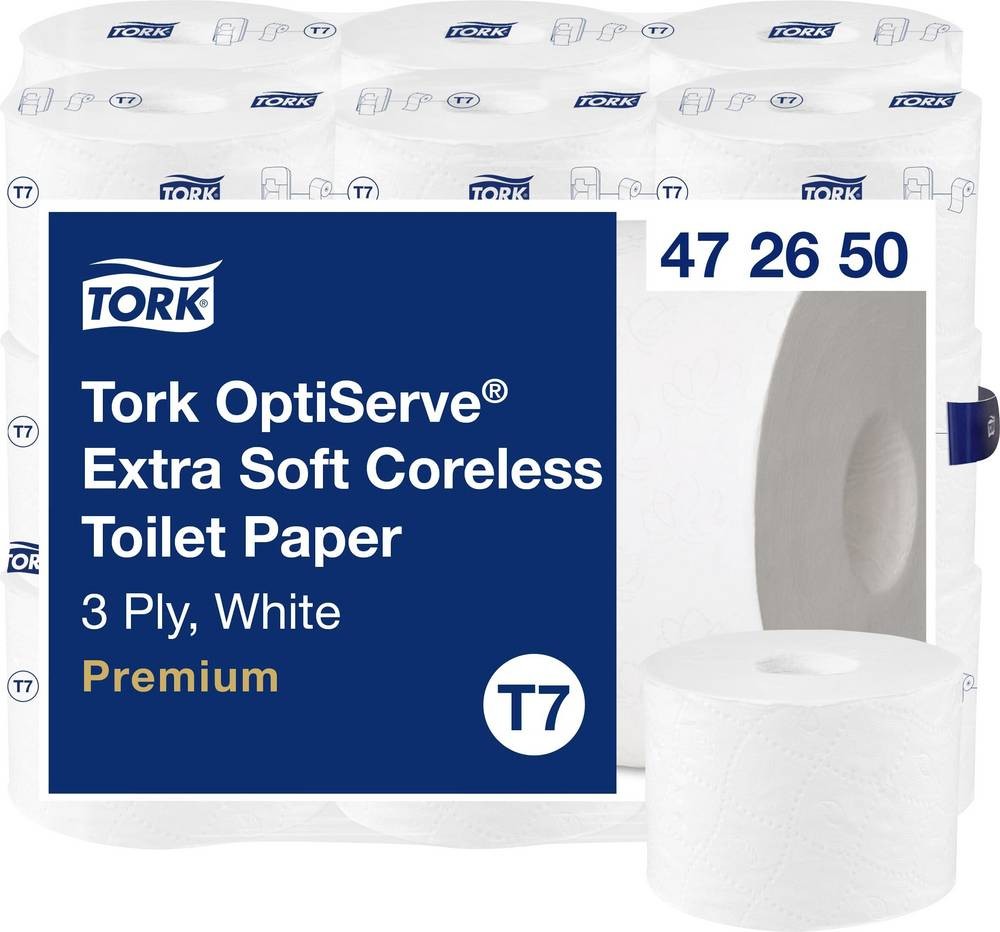TORK Toilettenpapier T7-System Hülsenloses Toilettenpapier 3-lag T7