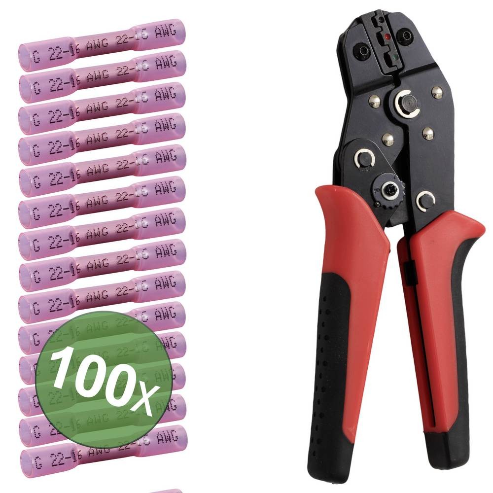 TRU COMPONENTS TC-13448588 Stoßverbinder with Schrumpfschlauch 0.5mm