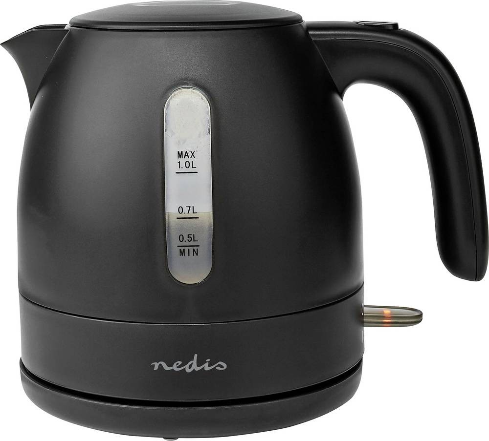 Nedis KAWK300EBK bouilloire 1 L 2150 W Noir - Nedis KAWK300EBK, 1 L,