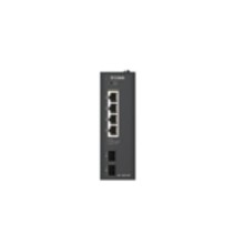 D-Link 6-Port Gigabit Industrial PoE+ Unmanaged Switch with 2 x SFP