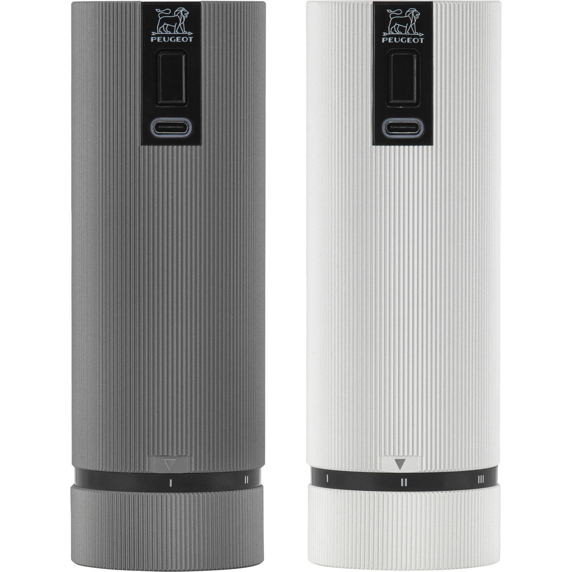 Peugeot Line Electric Salt & pepper grinder set Grey - Peugeot Line