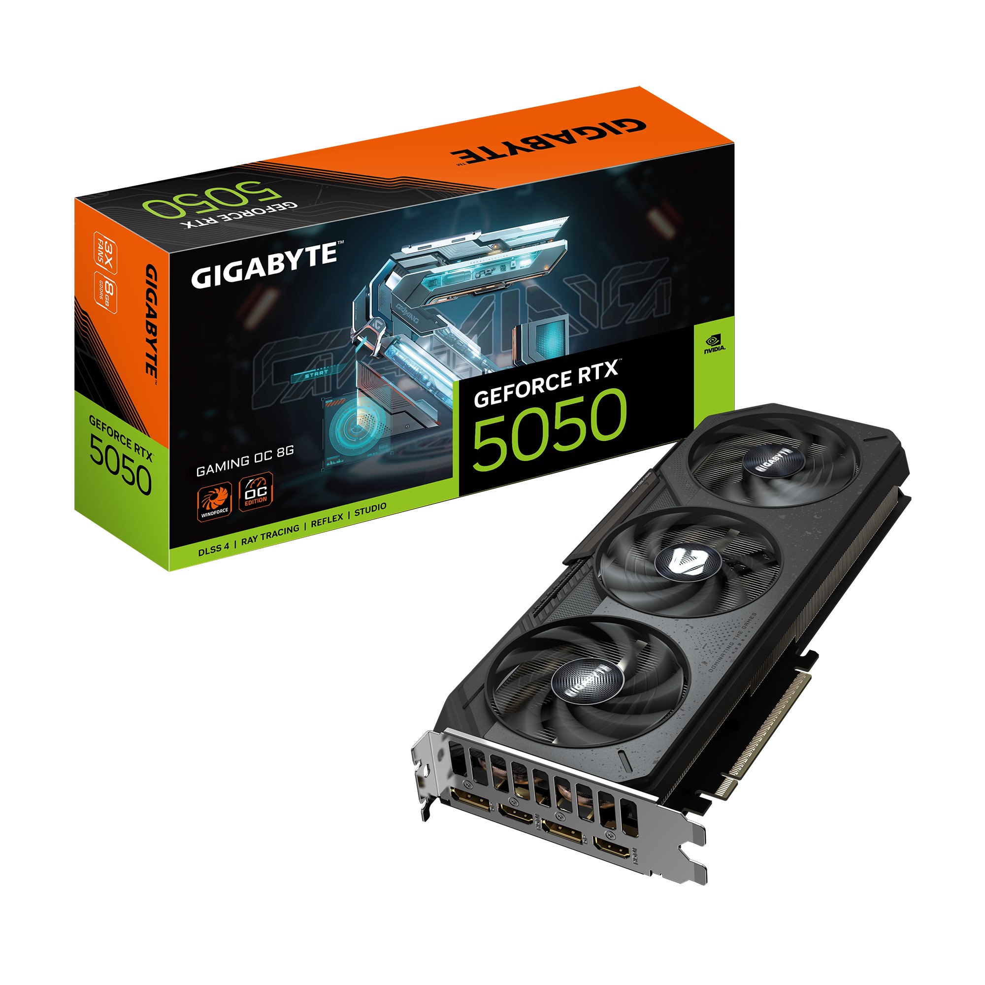 GIGABYTE GeForce RTX 5050 GAMING OC 8G Scheda Grafica - 8GB GDDR6,