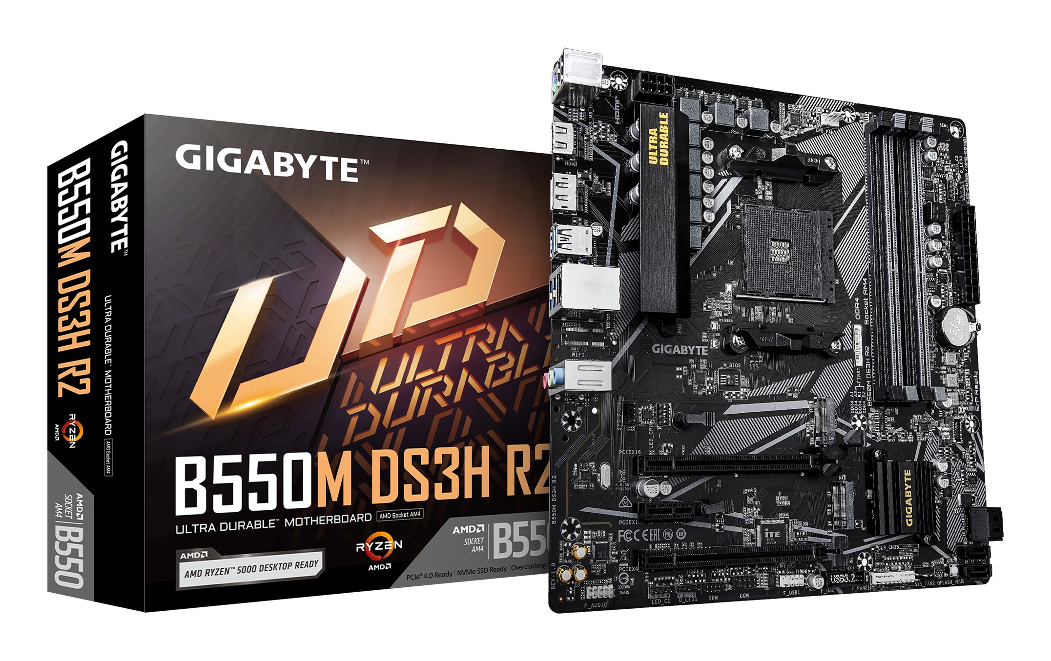 Gigabyte B550M DS3H Rev. 2 Mainboard Sockel AM4