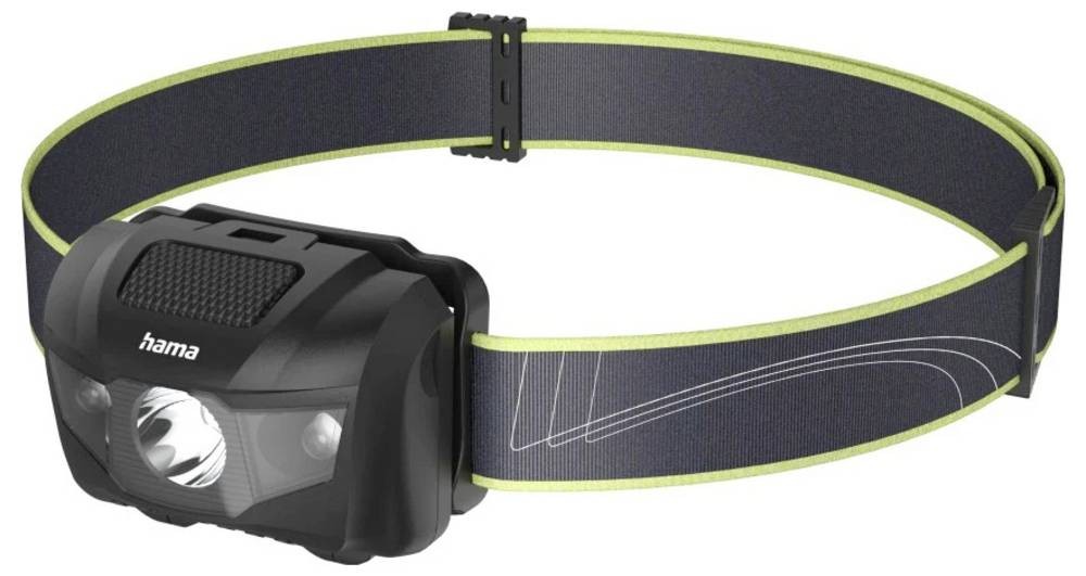 Hama HL200 Negro, Azul, Amarillo Linterna con cinta para cabeza LED -