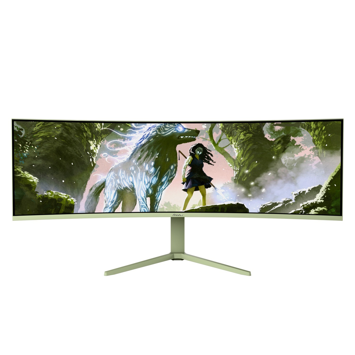 Arozzi TFT Nova 49" VA 165Hz curved waldgrün
