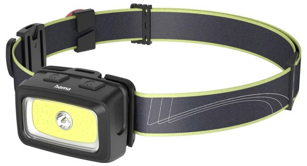 Hama HL350 Black, Blue, Yellow Headband flashlight LED - Hama HL350,