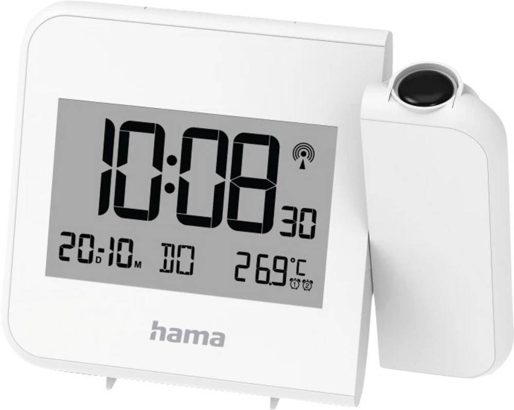 Hama Hvar Digital alarm clock White - Hama Hvar, Digital alarm clock,