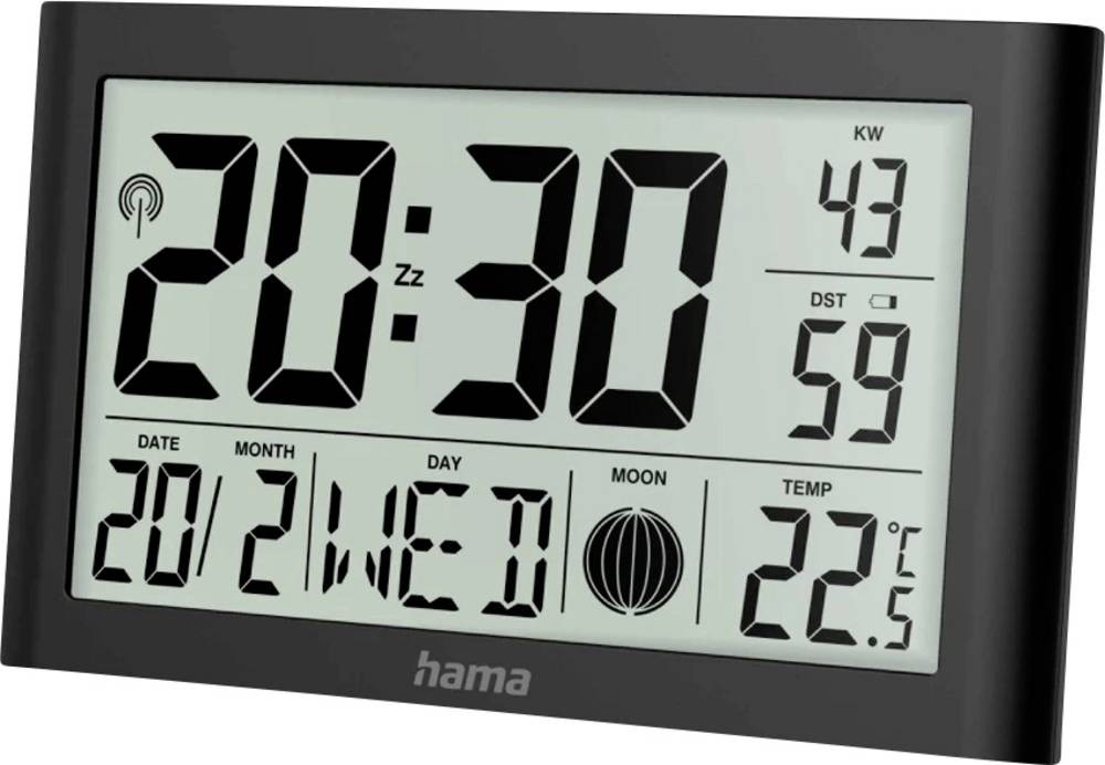 Hama Martinique Digital alarm clock Black - Hama Martinique, Digital