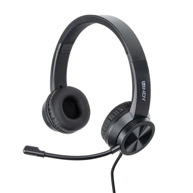 Lindy USB-C Office Headset with USB A to C Adapter - Lindy USB-C