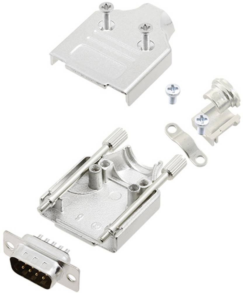 TRU COMPONENTS TCMHDM09DMPK 7708536 D-SUB Stiftleisten-Set 180°
