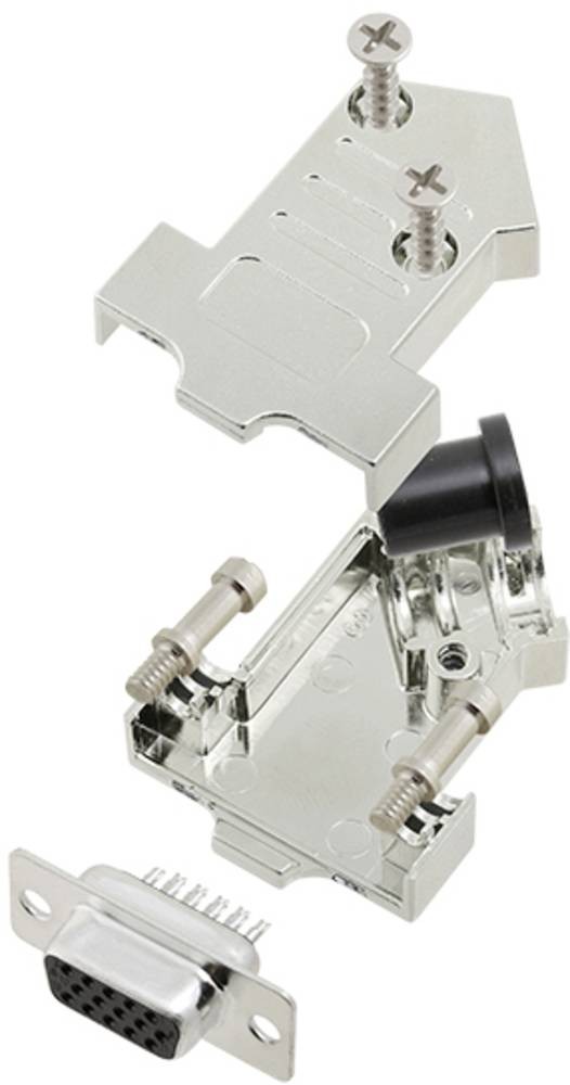 TRU COMPONENTS TCD45NT09MHDS15K 7709176 D-SUB Buchsenleisten-Set 45°