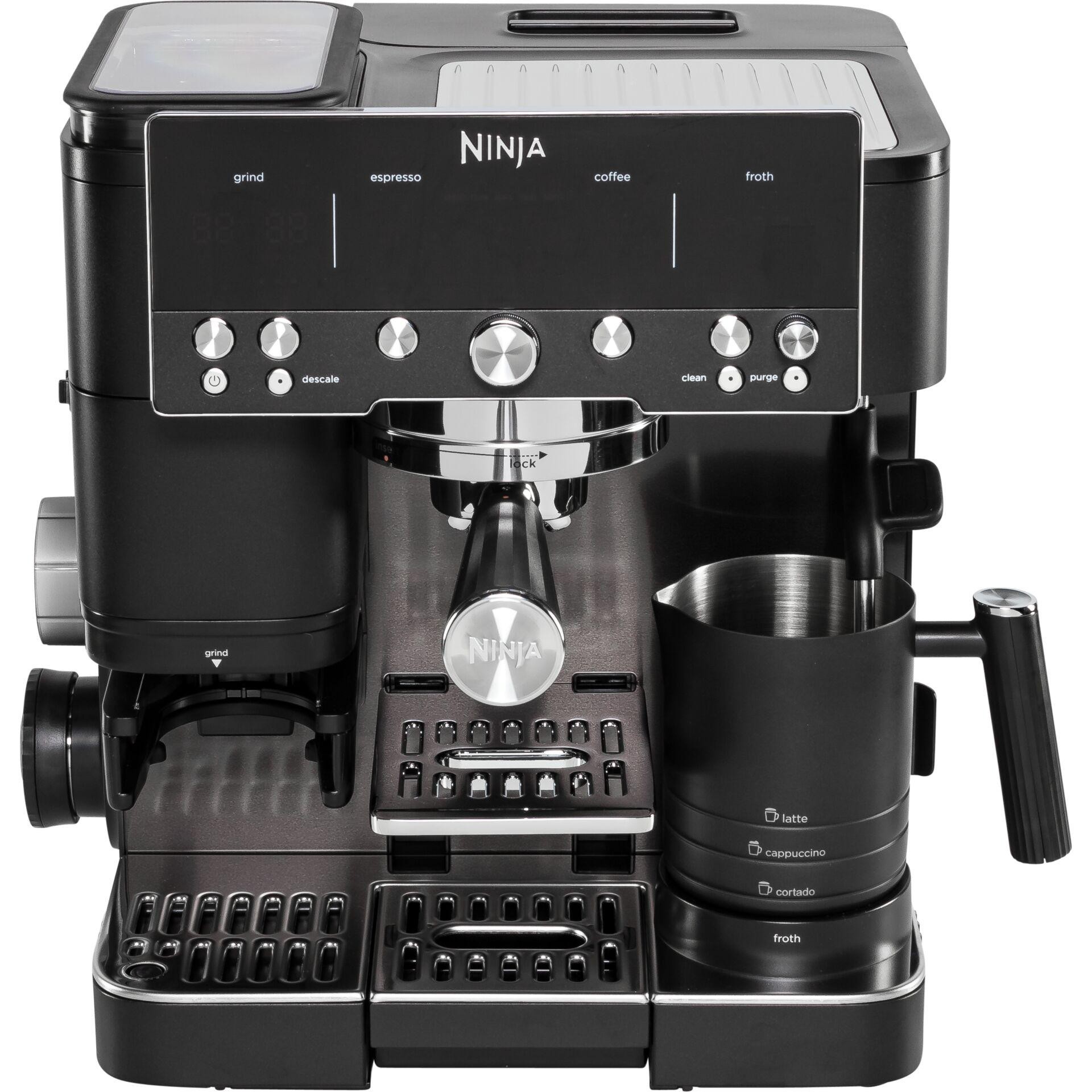 Ninja Luxe Café Premier Espresso Machine - Midnight Black ES601EUBK -