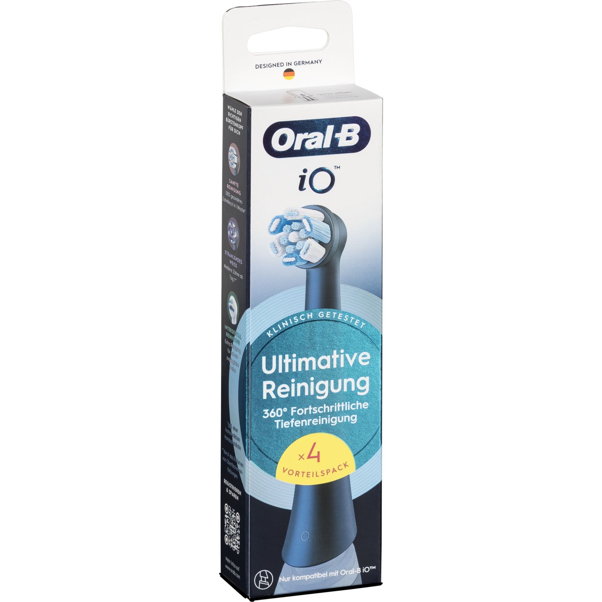 Oral-B iO Aufsteckbürsten Ultimative Reinigung Black 4er