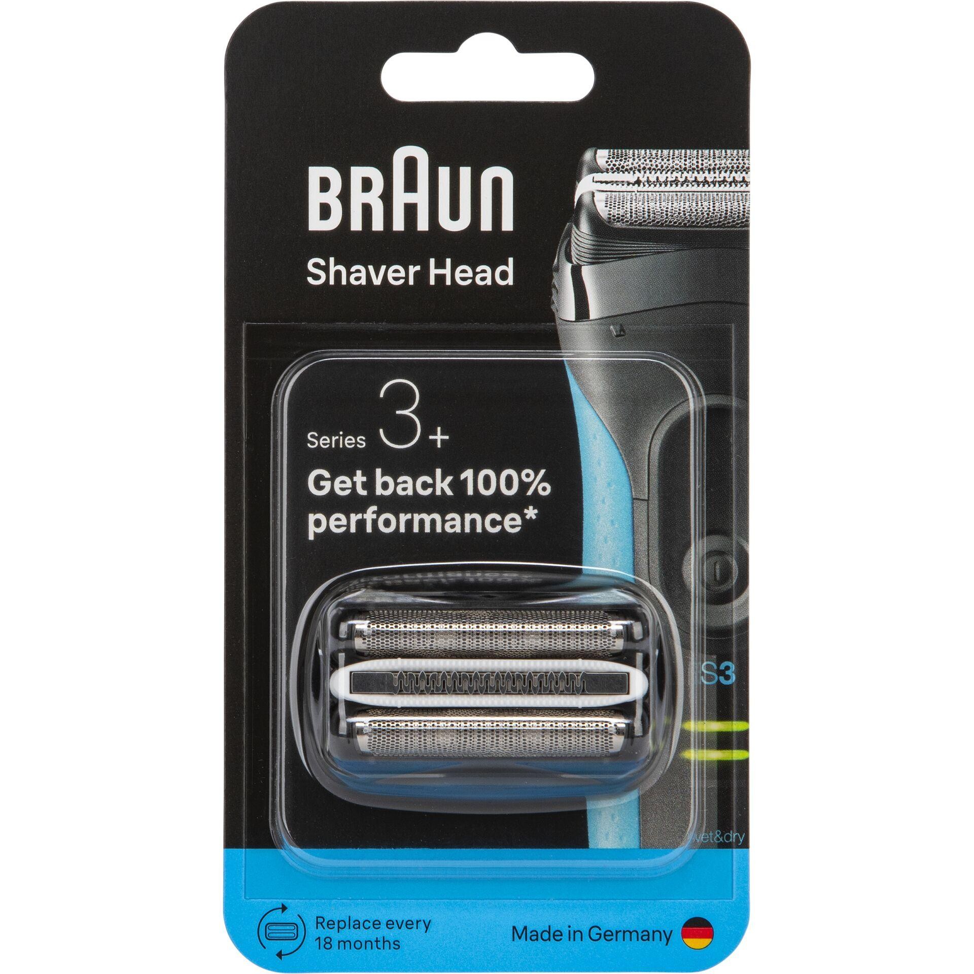 Braun Scherkopf Edelstahl, Schwarz 1St.