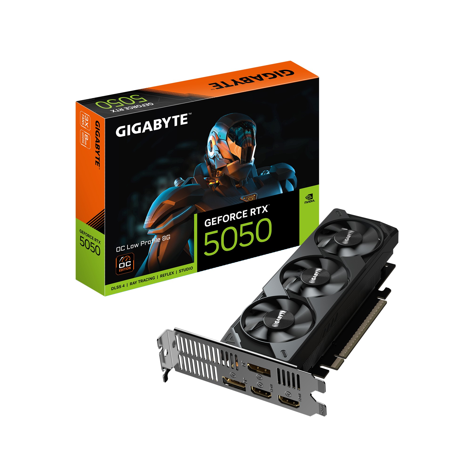 GIGABYTE GeForce RTX 5050 OC Low Profile 8G Tarjeta Gráfica - 8GB