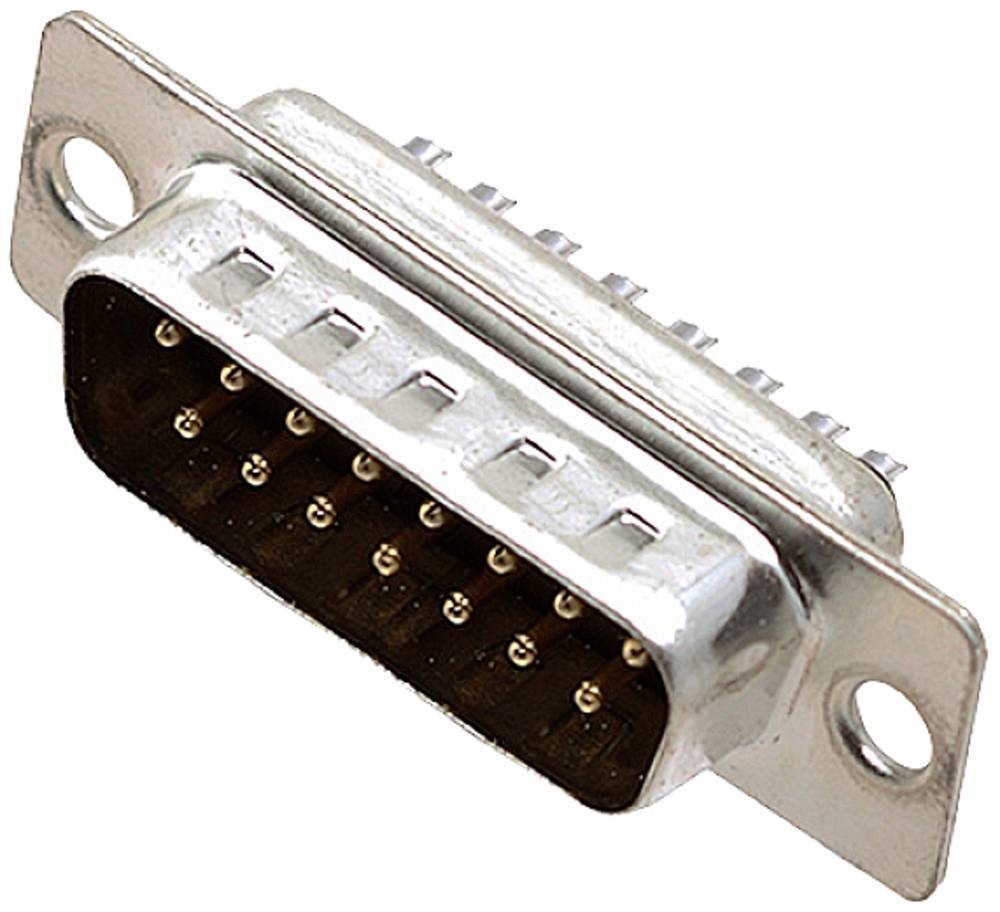 Encitech DB15-SP 2101-0180-02 D-SUB Stiftleiste 180° Polzahl: 15 Lö