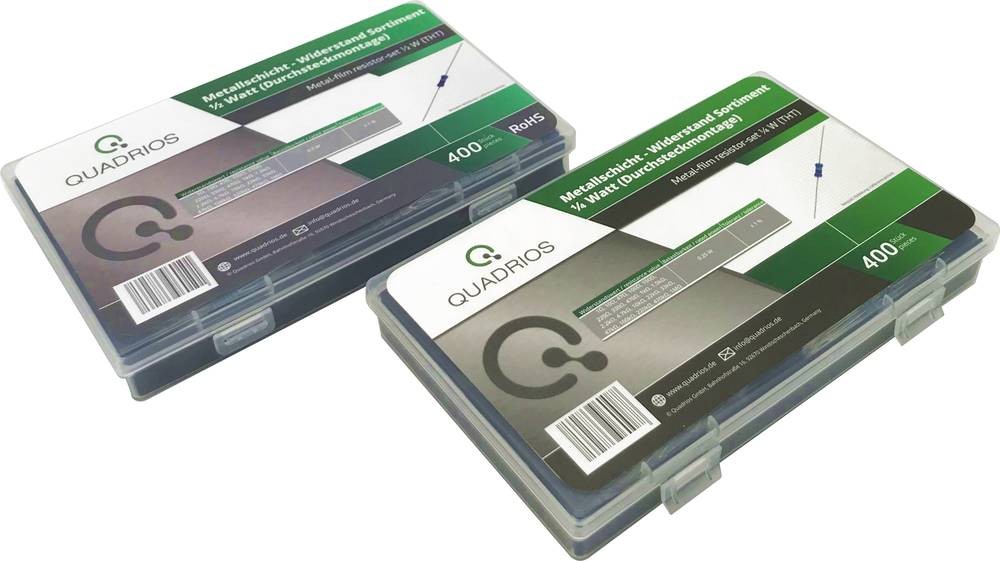 Quadrios 2109P138 2109P138 Metallschicht-Widerstand Sortiment axial