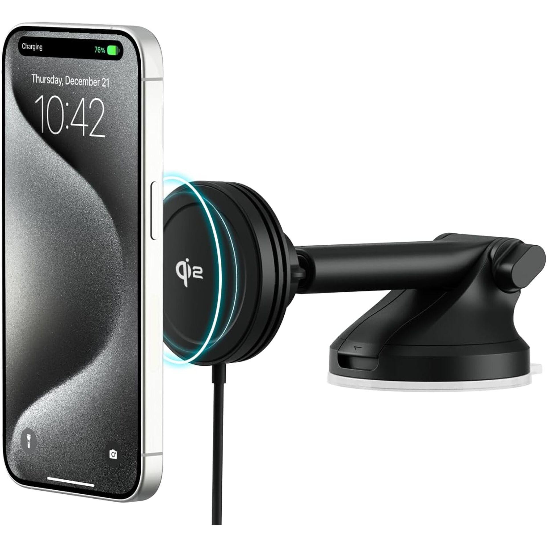 iOttie Velox Qi2 Wireless MagSafe Dash + Windshield Mount
