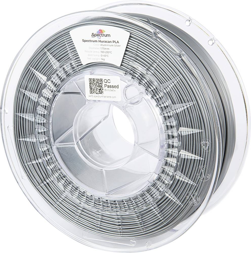 Spectrum Filaments Huracan PLA 1.75mm Polylactic acid (PLA) Silver 1