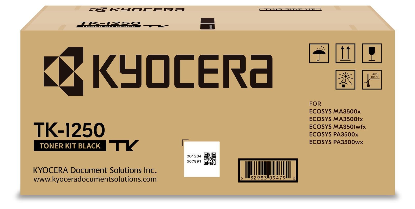 KYOCERA TK-1250 cartuccia toner 1 pz Originale Nero - KYOCERA TK-1250,