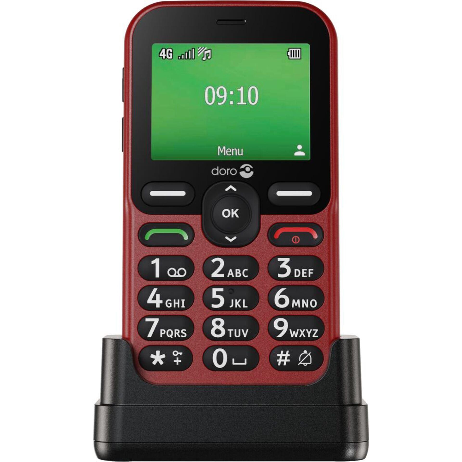 Doro Leva E10 6.1 cm (2.4") 118.9 g Red Senior phone - Doro Leva E10,