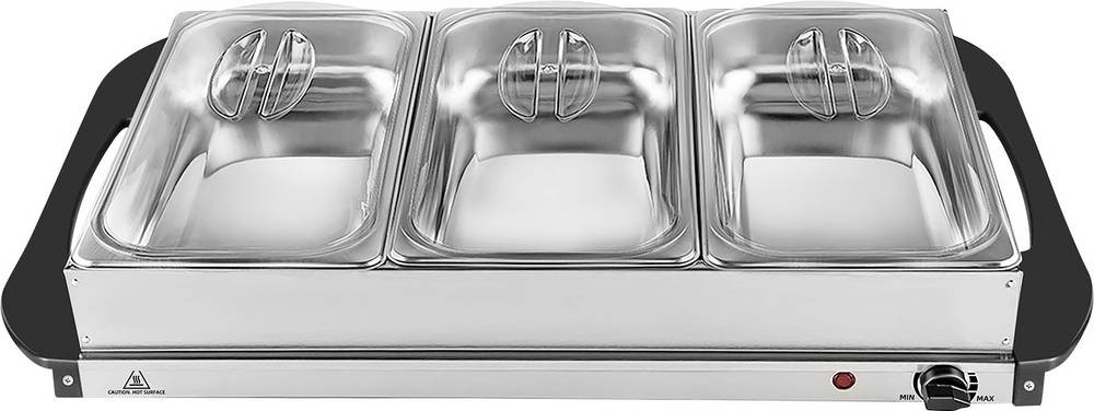 Silva Homeline SH 4.1 425009 Buffetwärmer Edelstahl, Schwarz
