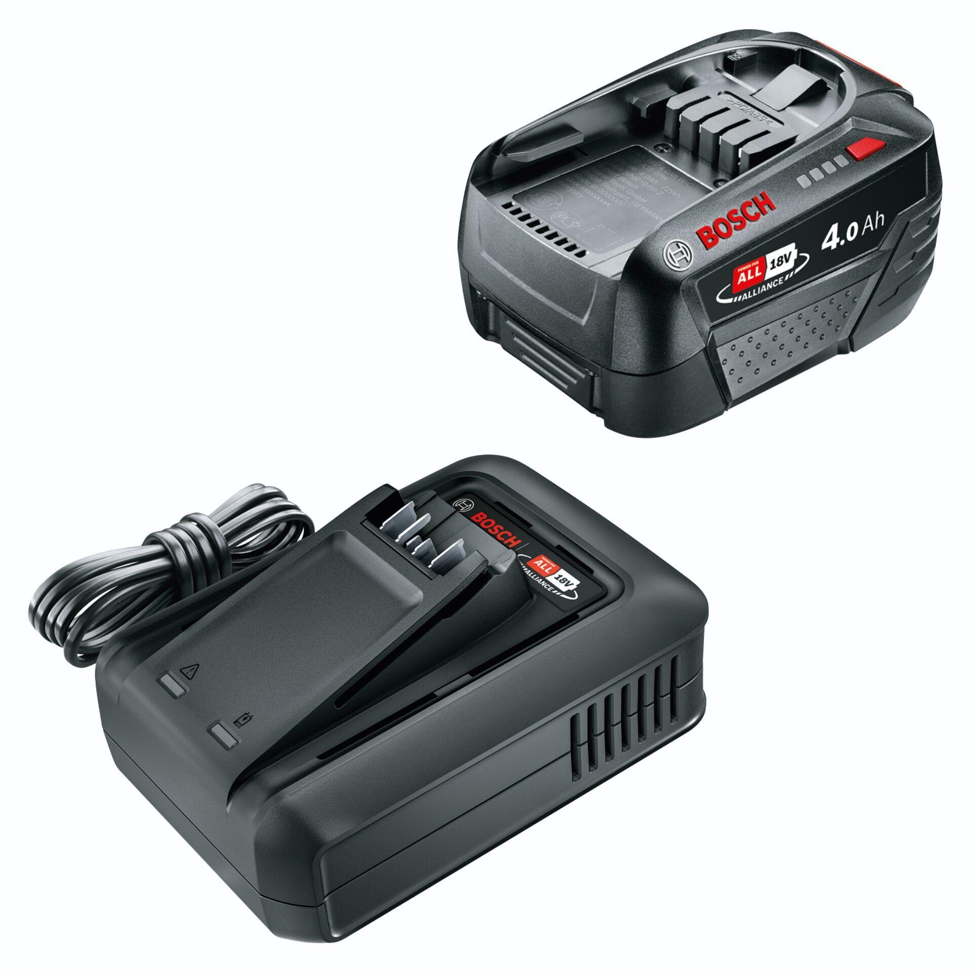 Bosch 1.600.A03.1T6 Starter-Set 18V Battery Pack 4,0Ah 1x+AL18V-44 1x