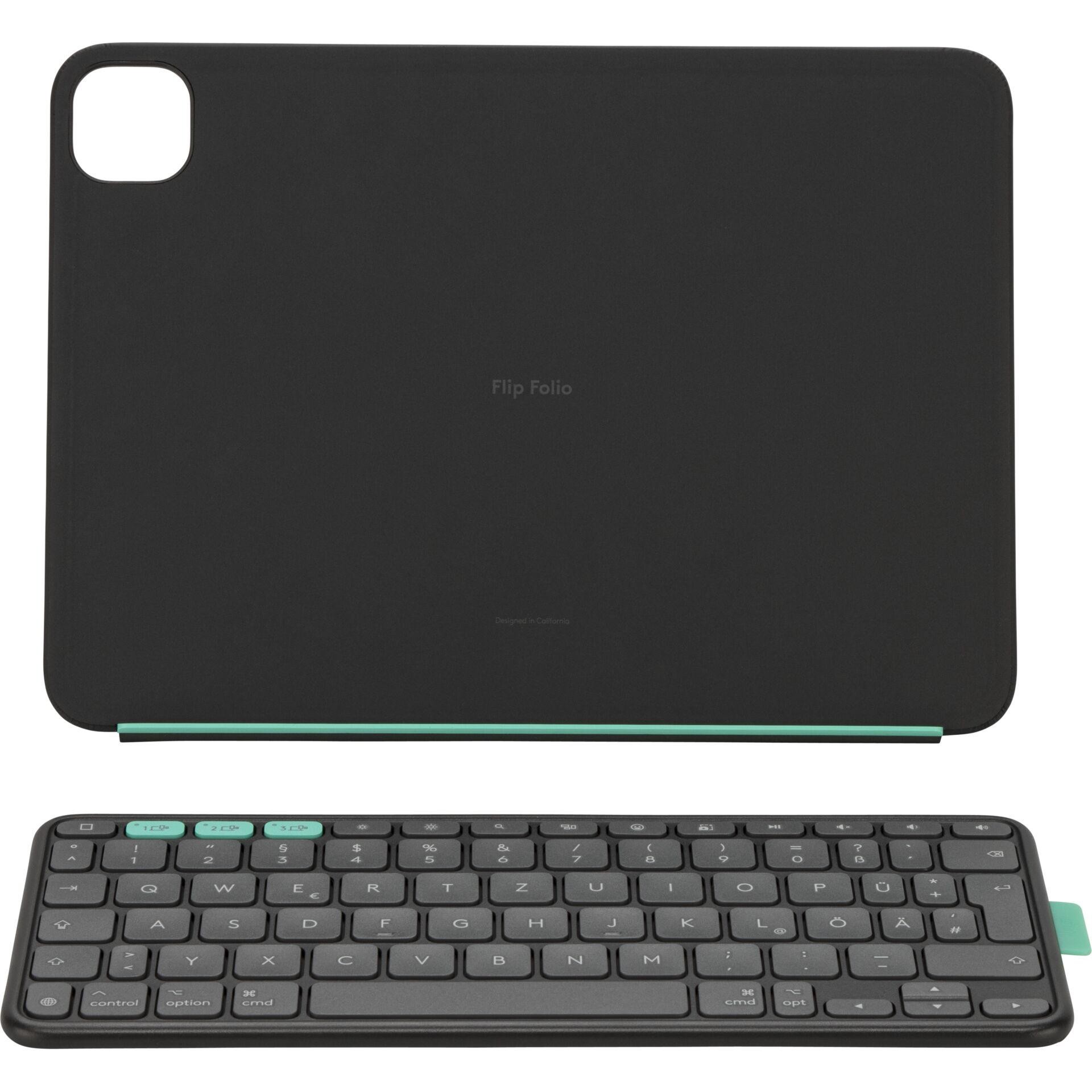 Logitech Flip Folio iPad Pro 11" M4/M5, Air 11" M2/M3, Grafit -
