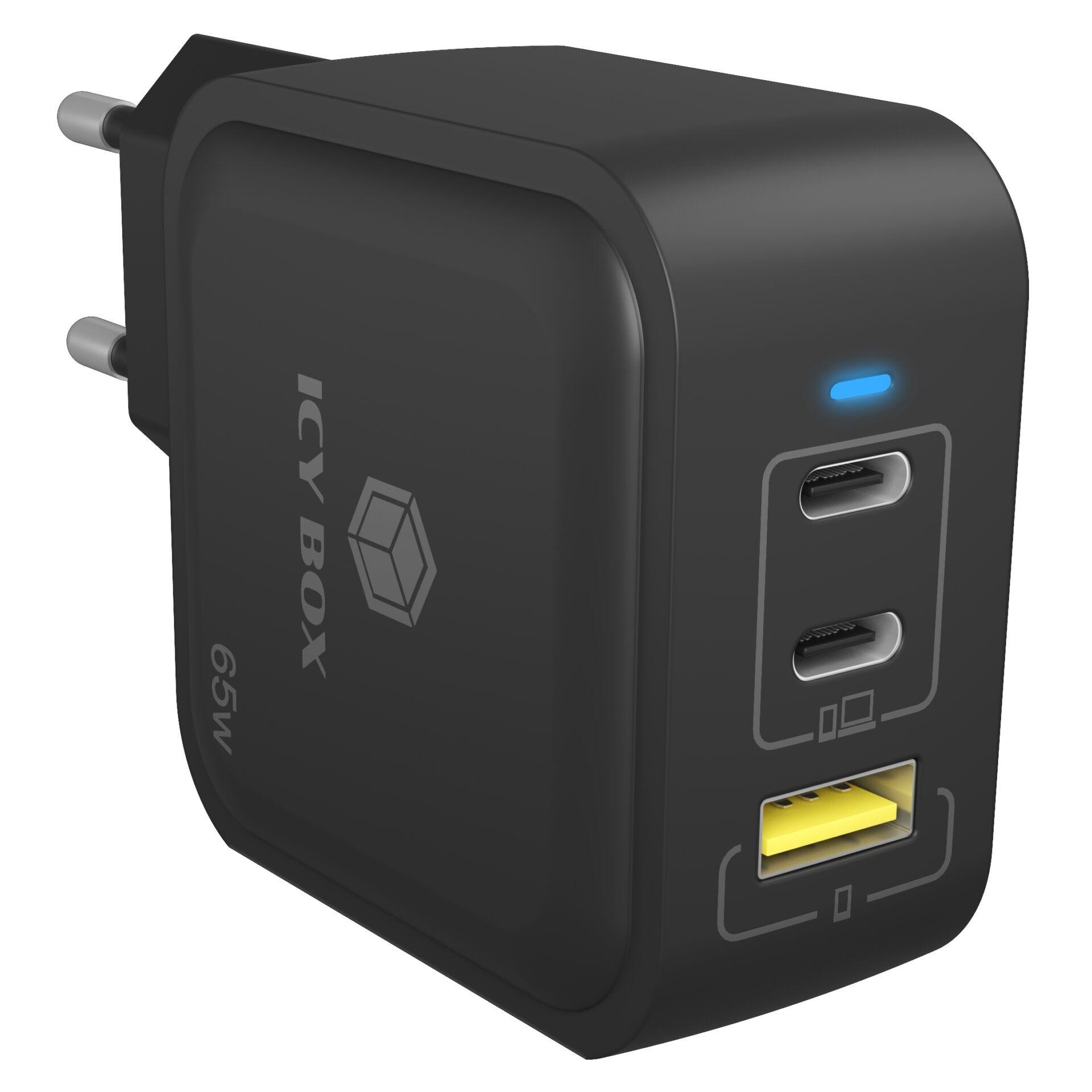 ICY BOX IB-PS1030-PD Universal Black AC Fast charging Indoor - ICY