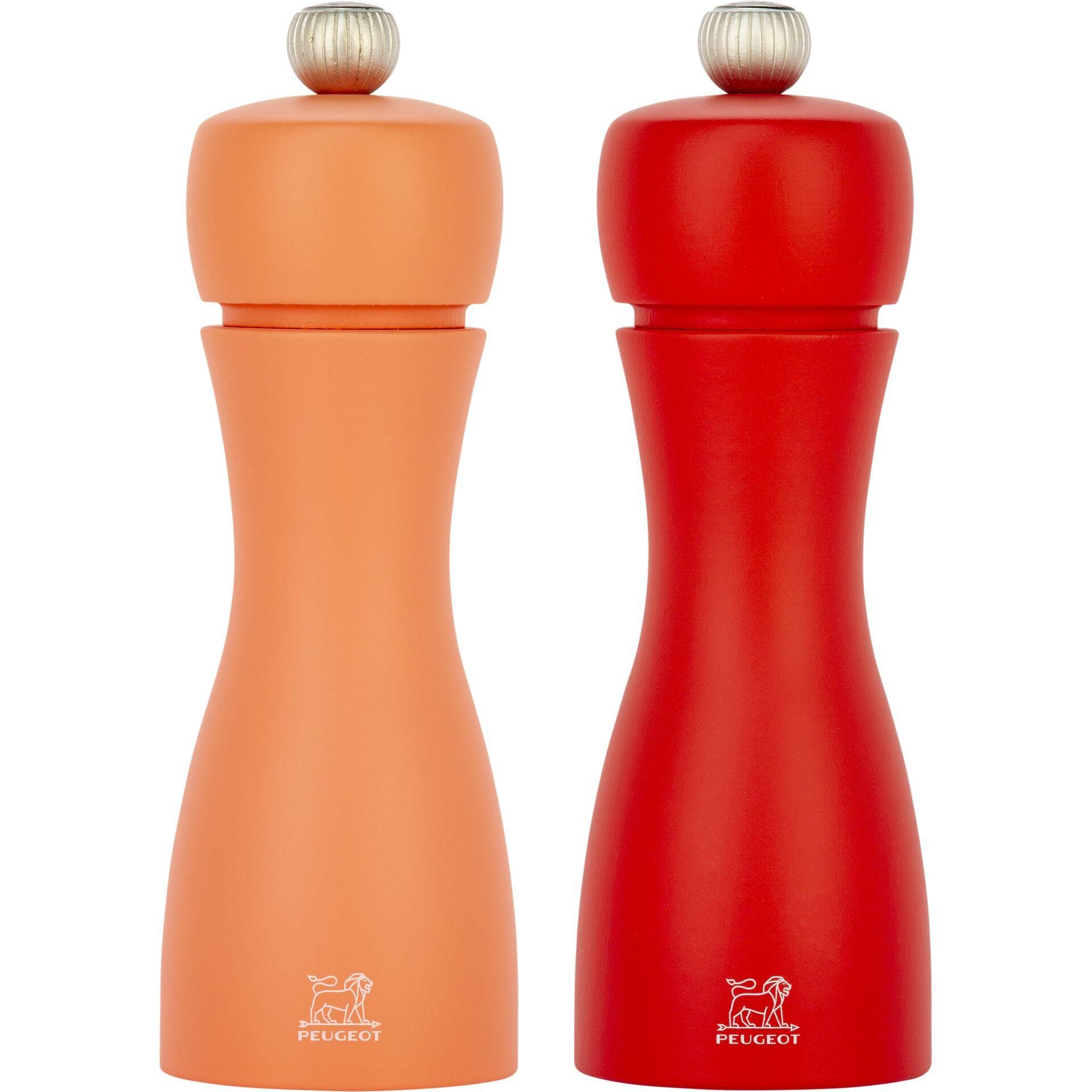 Peugeot Tahiti Salt & pepper grinder set Coral, Red - Peugeot Tahiti,