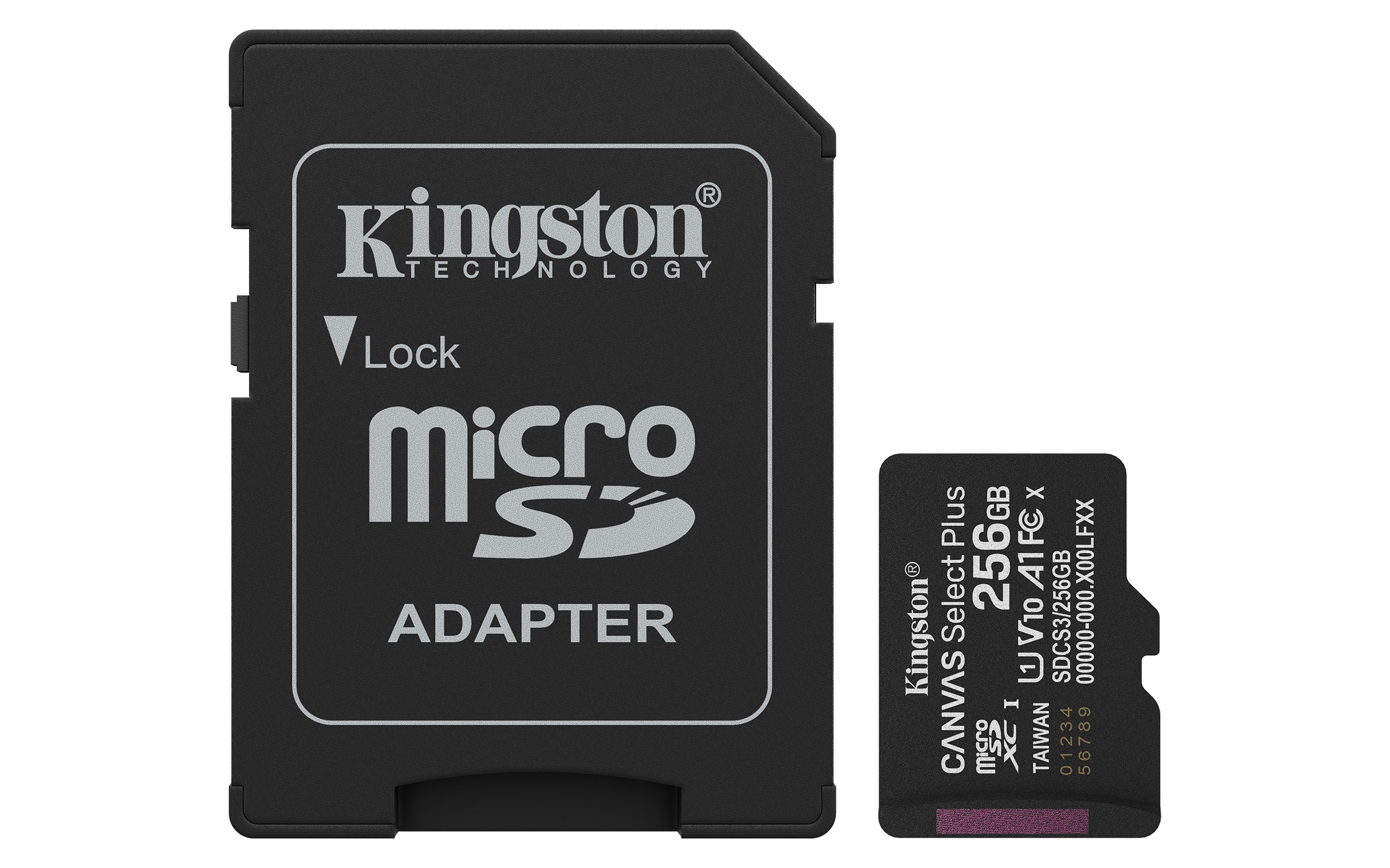 Kingston Technology 256GB microSDXC Canvas Select Plus Gen3 150MB/s