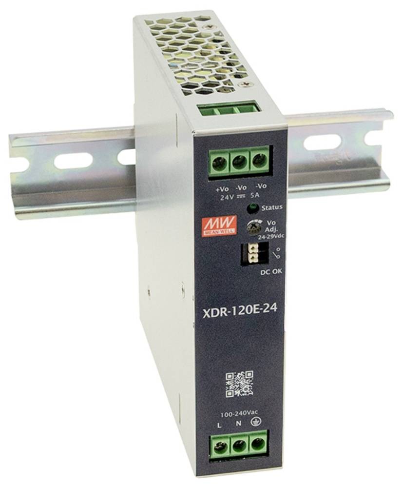MEAN WELL MW XDR-120E-24 Hutschienen-Netzteil (DIN-Rail) 24V 5A 120W
