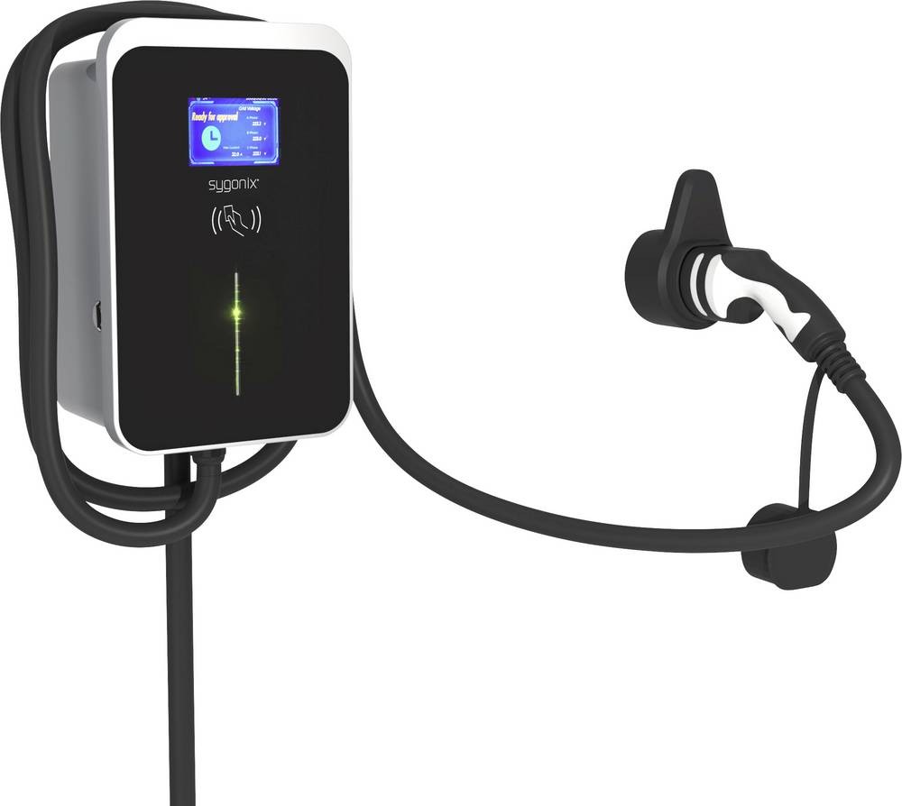 Sygonix Wallbox Typ 2 Mode 3 32A 22kW App, WiFi, RFID