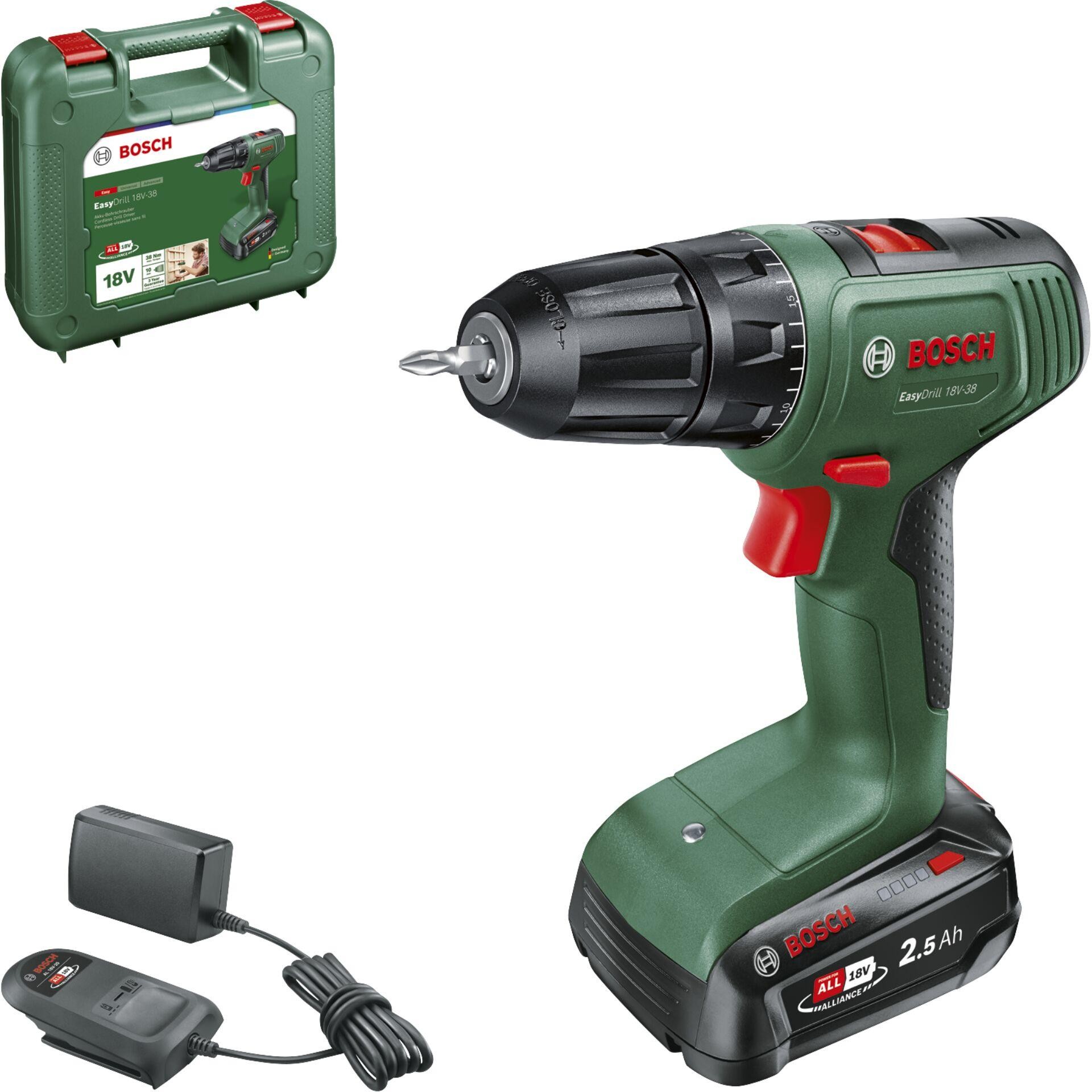 Bosch Home and Garden EasyDrill 18V-38 0615A5008K Akku-Bohrschrauber