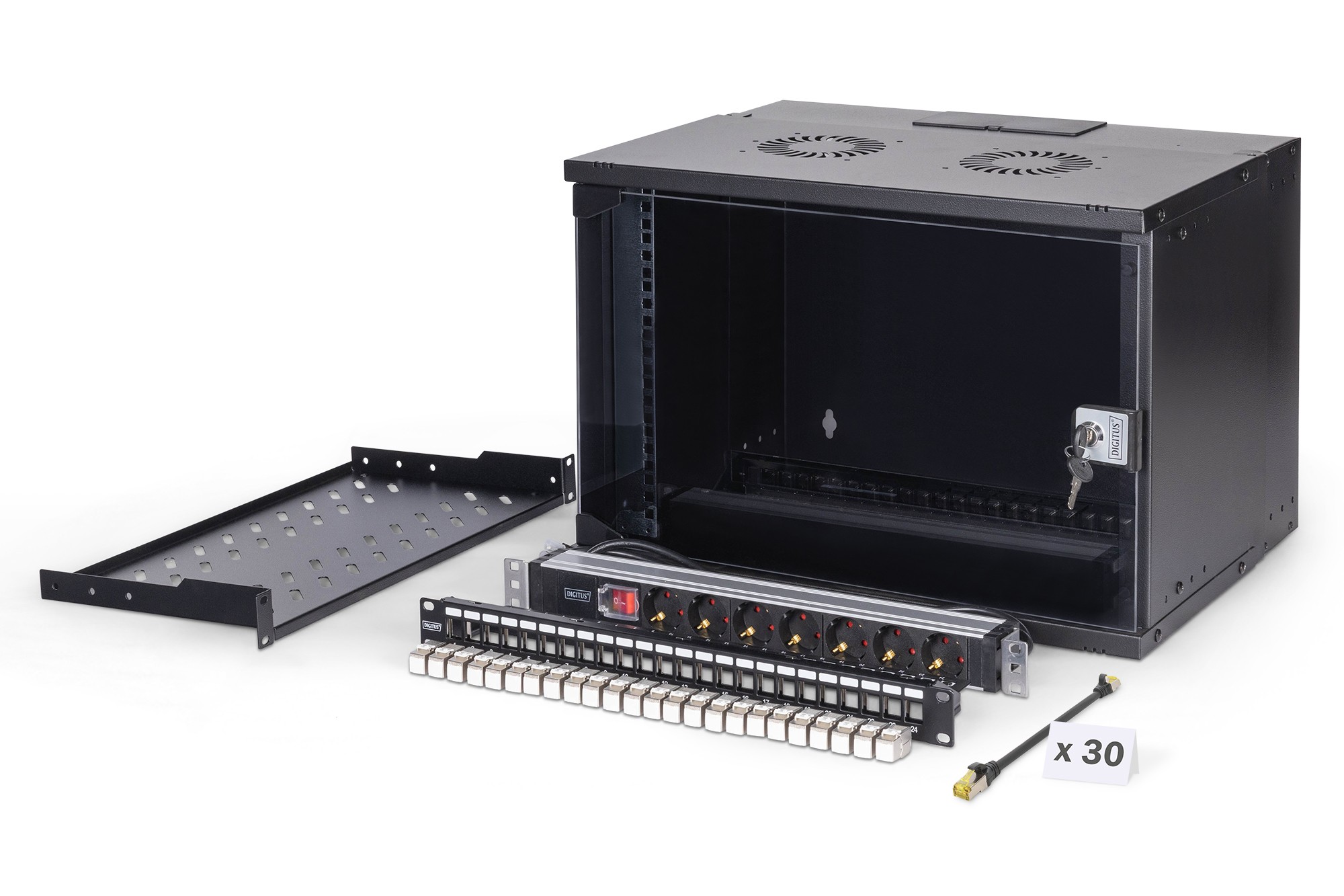 Digitus SOHO Pro network set, 483 mm (19") - 7U, 540 x 400 mm (W x D)