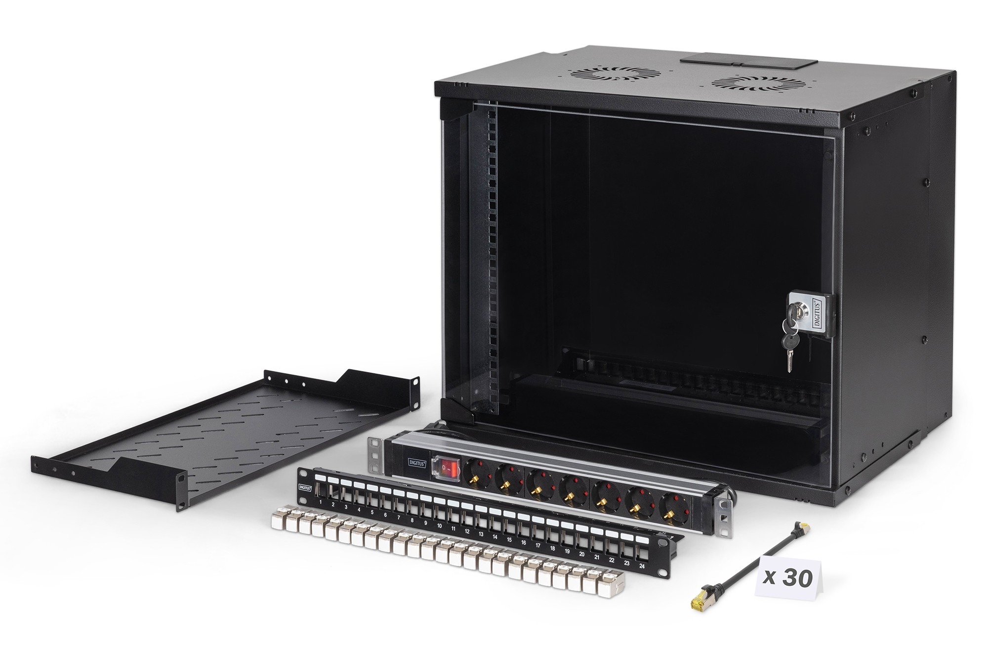 Digitus SOHO Pro network set, 483 mm (19") - 9U, 540 x 400 mm (W x D)