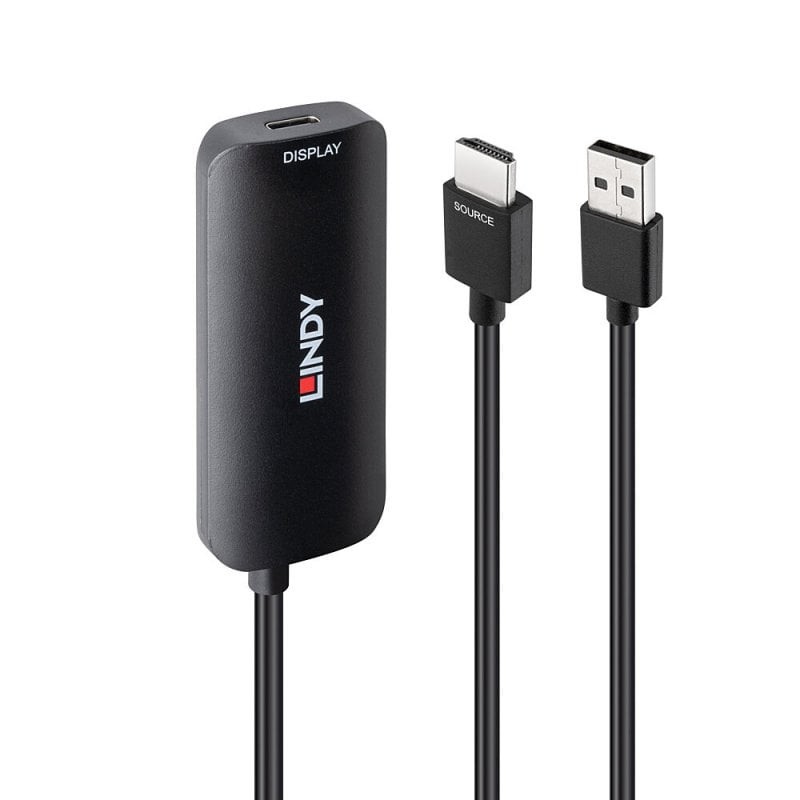 LINDY Konverter HDMI auf USB Typ C mit USB STromversorgung