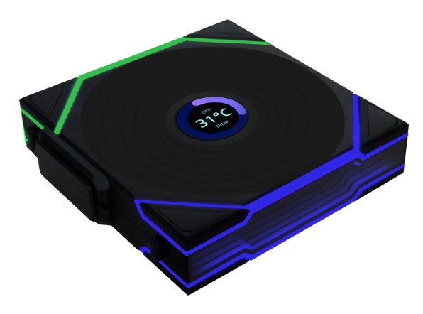 Lian Li Uni Fan TL120 LCD Reverse Blade Wireless Boitier PC