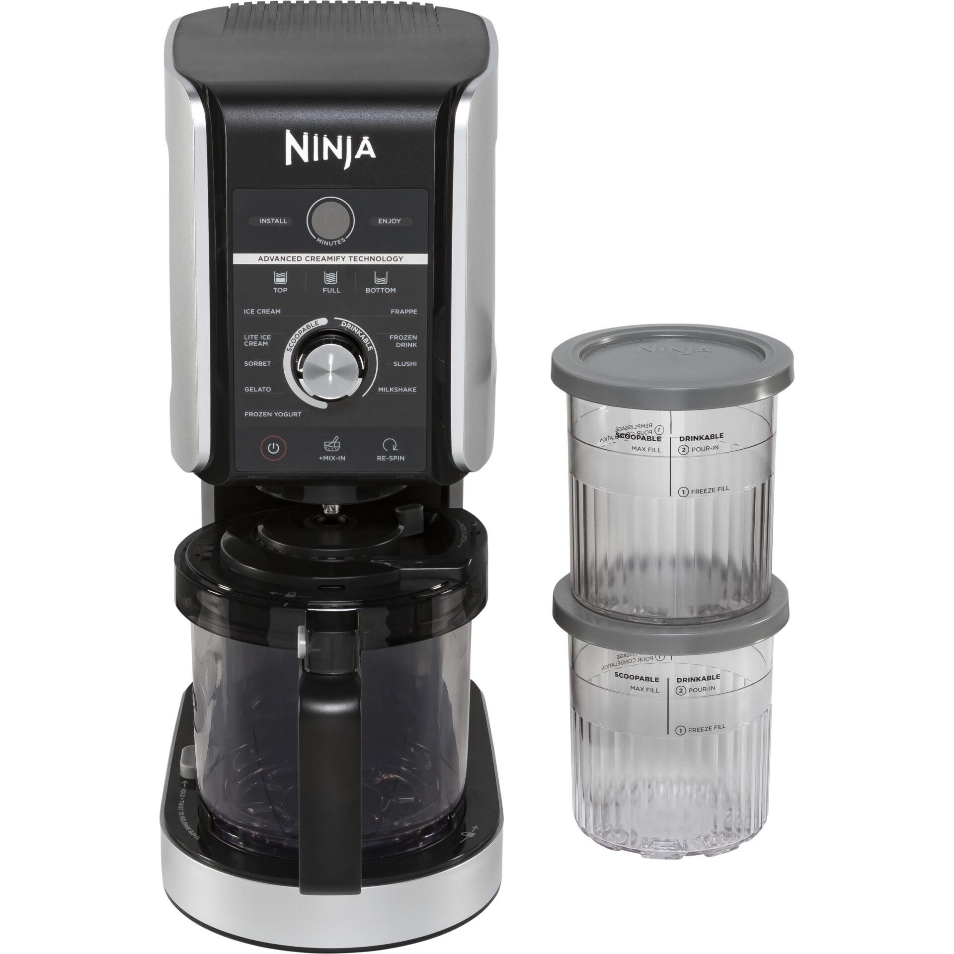 Ninja CREAMi Deluxe 10-in-1 Ice Cream and Frozen Drink Maker NC502EU -