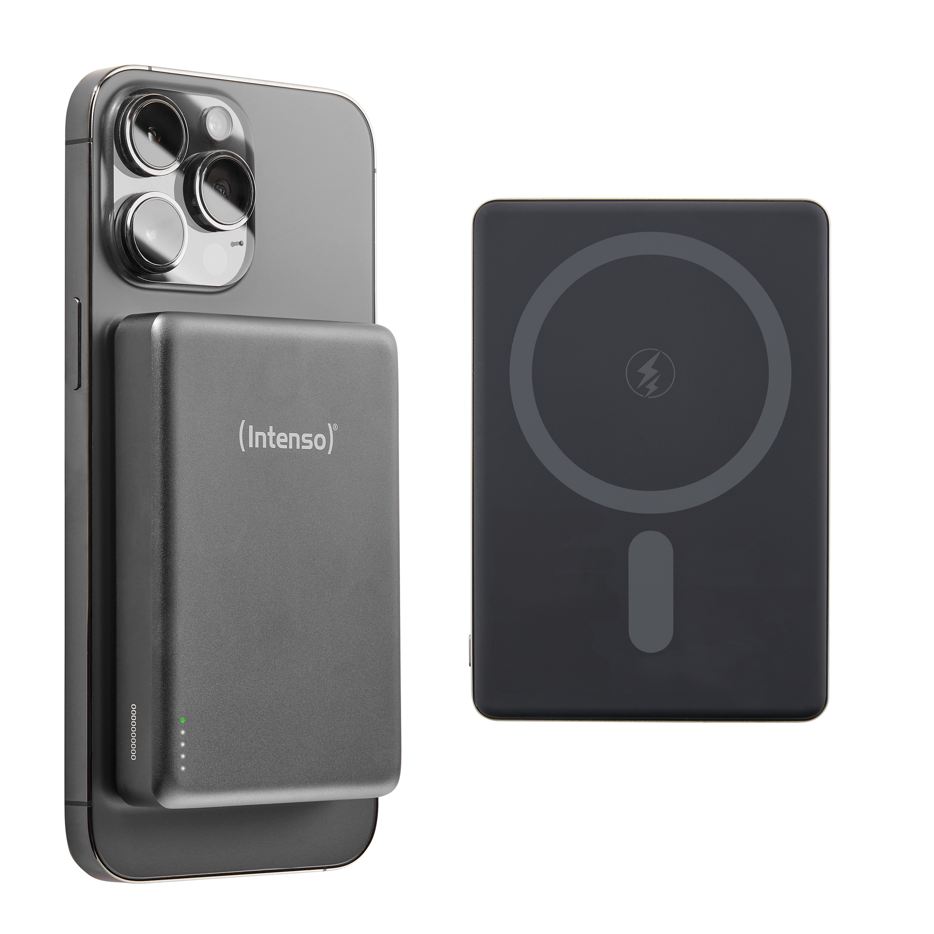 Intenso MW10000 Magnetic Power Bank 10000 mAh MagSafe Compatible,